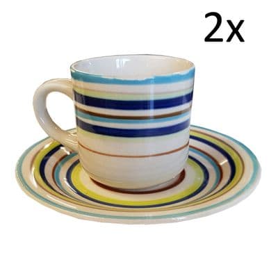 2 or 4 x CUP and SAUCER SETS tea coffee dining set cups saucers