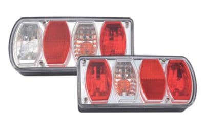 2 x (1 pair) REAR TAIL TRAILER LAMPS (TR026) truck lamps caravan