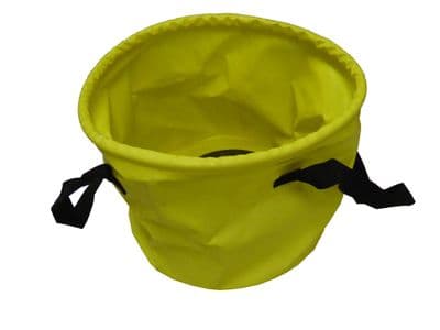 2 x 10 Litre FOLDING WATER BUCKETS with HANDLES camping hiking caravan fishing