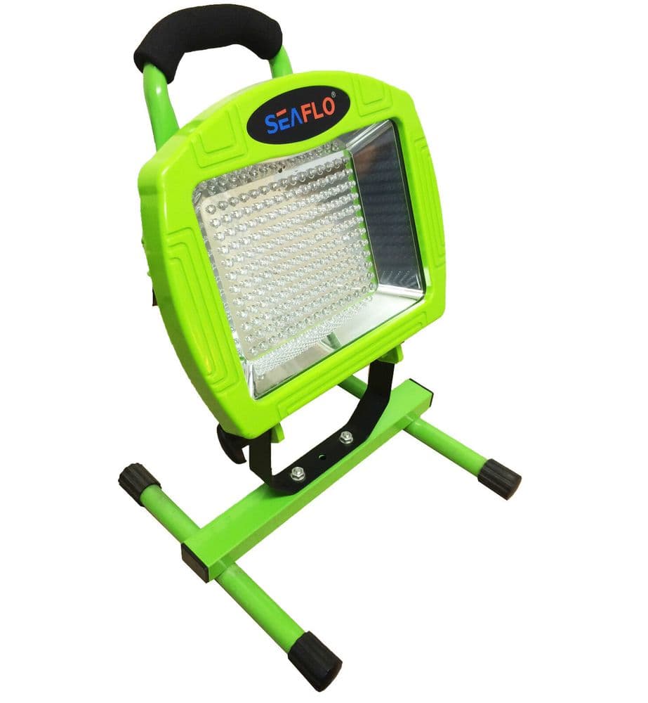 2 x 180 LED PORTABLE RECHARGEABLE CORDLESS WORK SPOT FLOOD LIGHT free ...