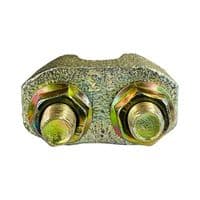 2 x 30mm GALVANISED WIRE ROPE GRIPS TO DIN1142 rigging sling