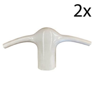 2 x 32mm MARINE ANTI CHAFE COVERS boat stanchion spreader boots yacht