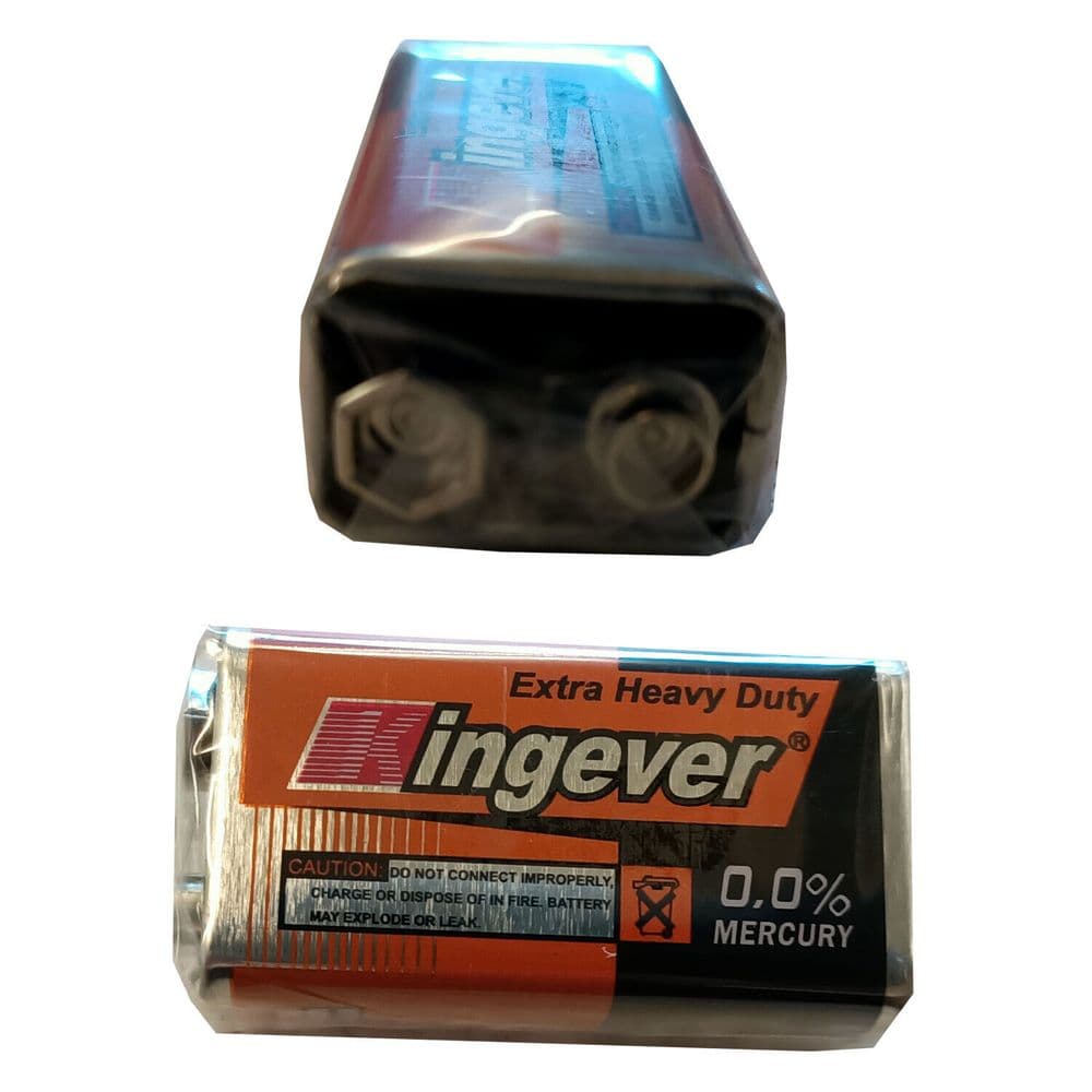 2 x 9v BATTERIES smoke alarm battery