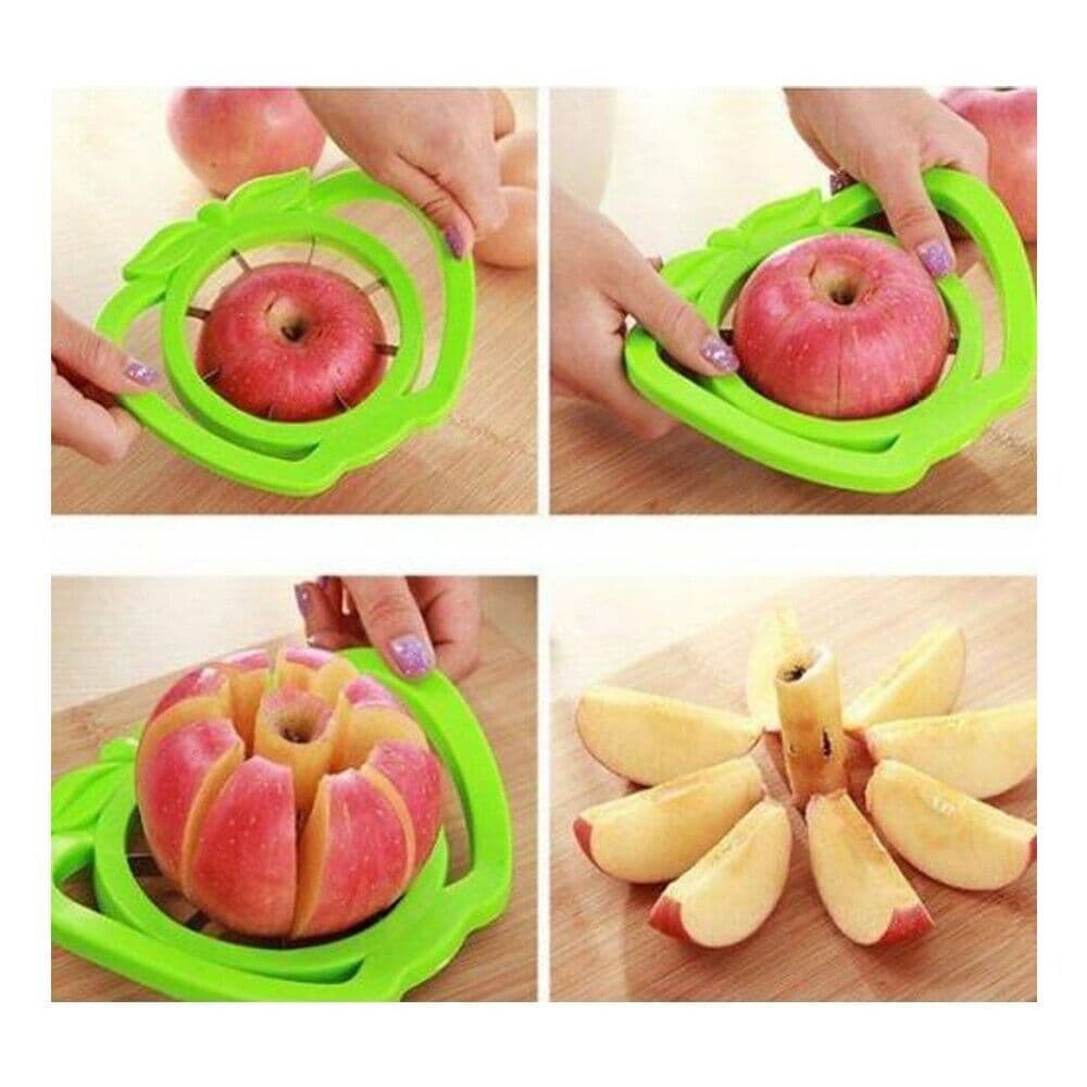 2 x Apple Slicer Corer Stainless Steel 8 Wedges Slice Fruit Cutter Divider