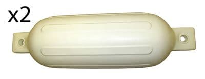 2 x BOAT FENDERS RIBBED 'OCEAN BLUE' 27