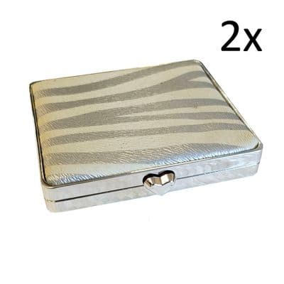 2 x COMPACT FOLDING MAKE UP COSMETIC MIRROR travel holiday mirrors