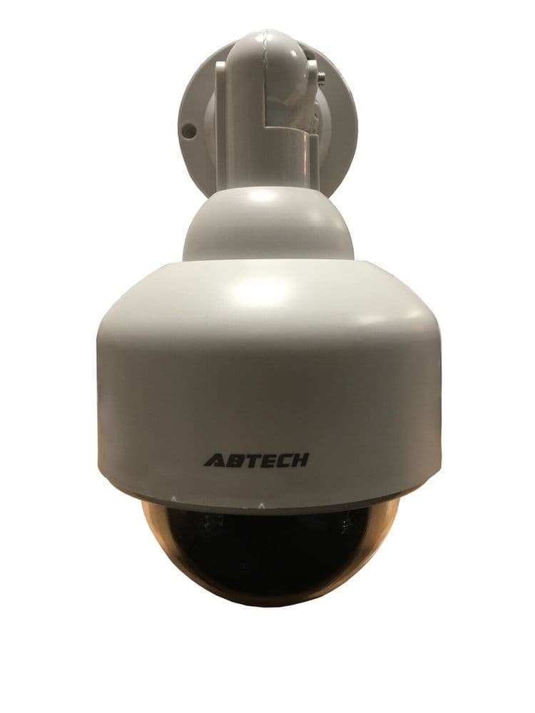 2 x DUMMY CCTV SURVEILLANCE SECURITY CAMERA RED FLASH LIGHT shop office ...
