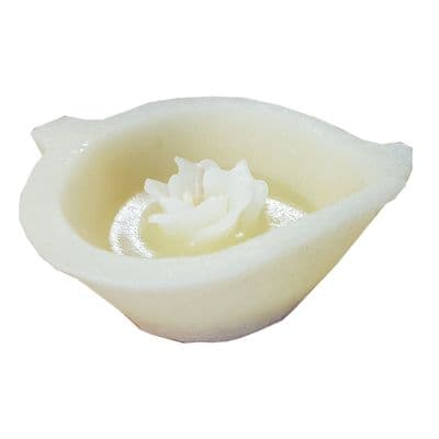 2 x FANS CREAM HANDMADE WAX CANDLES birthday christmas party candle