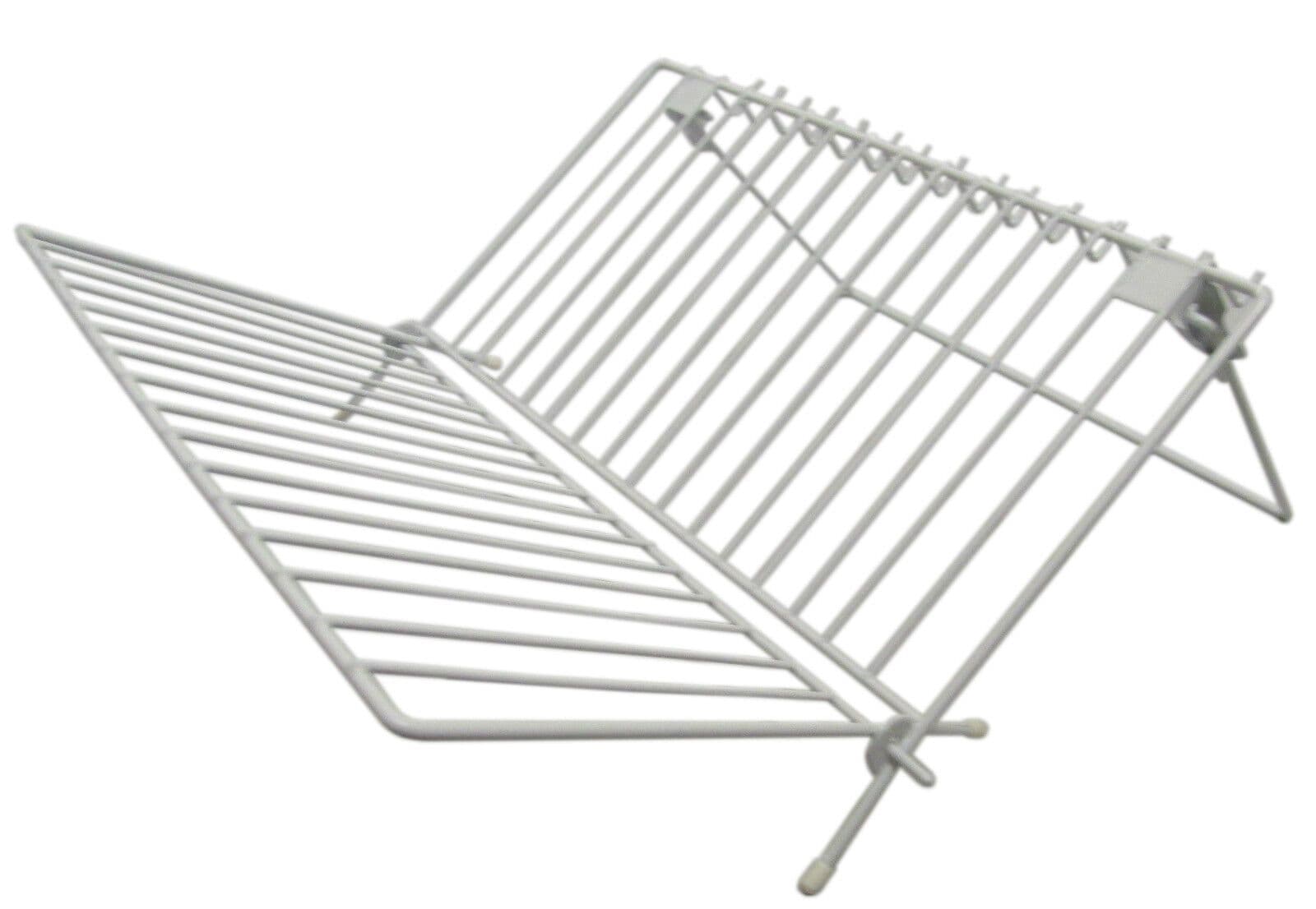 2 x FOLDING DISH DRAINER RACKS WITH CUP HOLDERS caravan motorhome boat ...