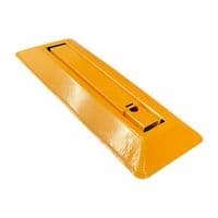 2 x FOLDING LOCKING TRIANGLE PARKING BARRIER car post 'A' frame bollard