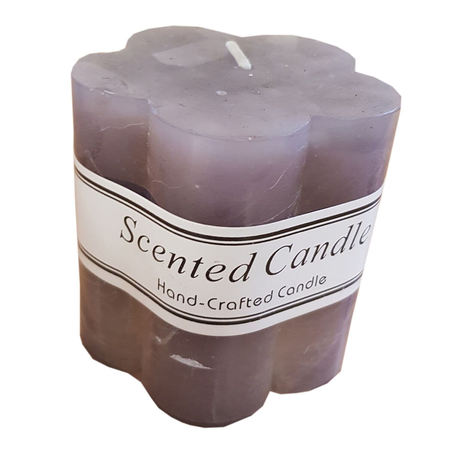 2 x GREY SHAPED SCENTED WAX CANDLES christmas party candle