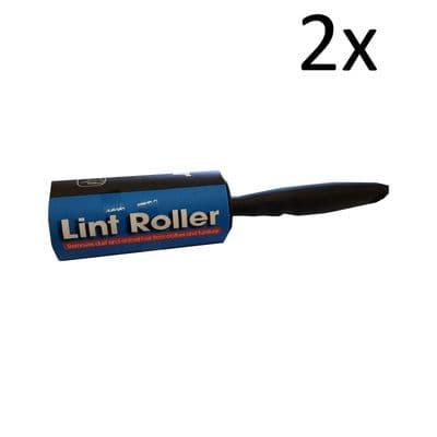 2 x LINT ROLLERS sticky pet hair remover roller dog cat clothes furniture