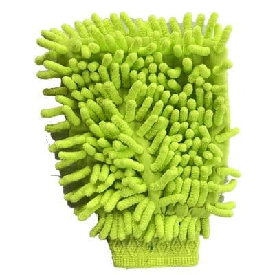 2 x MICROFIBRE CLEANING WASH MITT dusting glove car van motorhome caravan