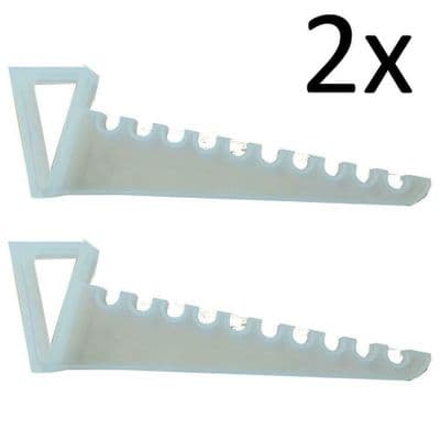 2 x OVER THE DOOR IRONING HANGERS laundry clothes multi hanger organiser shirts