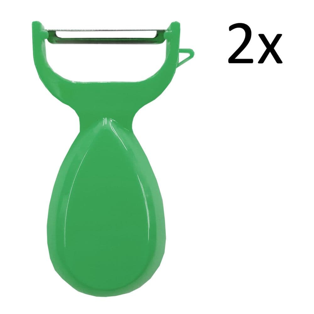 2 x Potato Peeler & Cleaner &Vegetable Fruit Speed Slicer Cutter