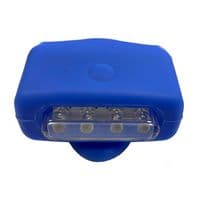 2 x SILICONE BIKE LIGHT MULTIFUNCTION 4 LED BRIGHT clip bicycle mountain torch
