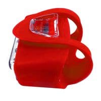2 x SILICONE BIKE LIGHT MULTIFUNCTION 4 LED BRIGHT clip bicycle torch mountain