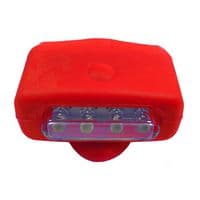 2 x SILICONE BIKE LIGHT MULTIFUNCTION 4 LED BRIGHT clip bicycle torch mountain