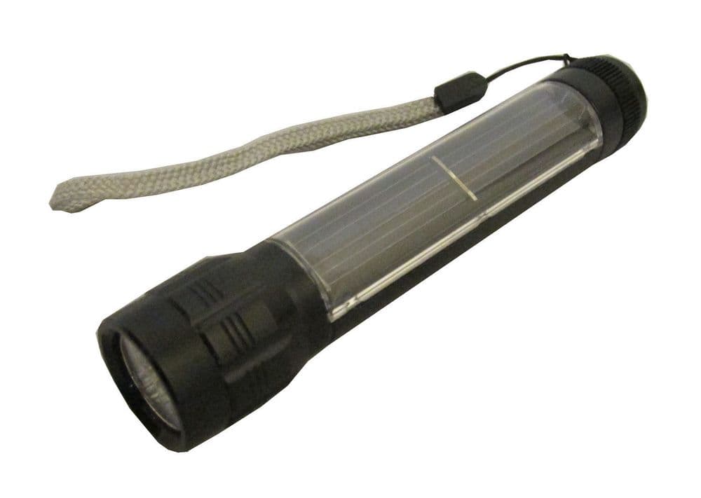 2 x SOLAR POWER CAMPING TORCH with 3 LED S no batteries needed use the suns rays