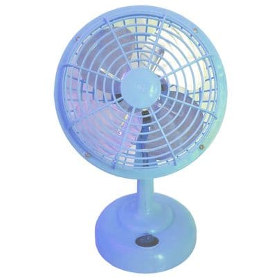 2 x USB TILTING FAN desk table office home caravan motorhome car boat truck