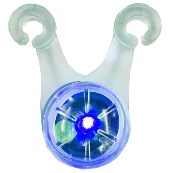 2 x V BICYCLE SPOKE LIGHT - BLUE bike wheel mountain