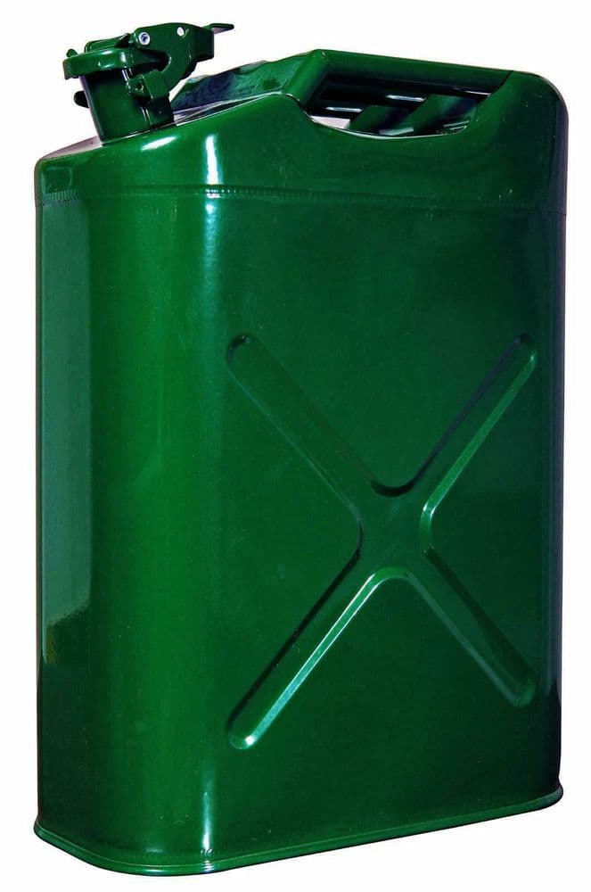 20 Litre METAL JERRY CAN DIESEL OIL FUEL TRANSPORT PETROL CAN