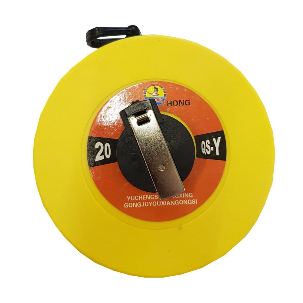 20 metre TAPE MEASURE with WINDING HANDLE fibreglass diy ruler building