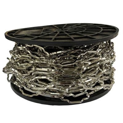 20 metres 2.8mm NICKEL PLATED CATHEDRAL LINK CHAIN hanging pictures light mirror