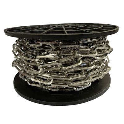 20 metres 3mm NICKEL PLATED DIMPLEX CHAIN hanging baskets lights pictures mirror