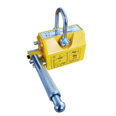 2000kgs LIFTING MAGNET HOIST - PERMANENT MAGNETIC LIFTER - CE / BVQI APPROVED