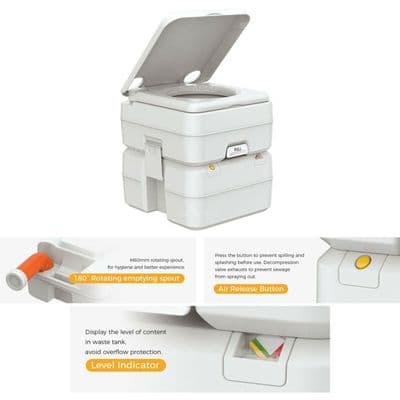 20L - 2022 model  Multifunctional Portable Camping Caravan Toilet Boat RV