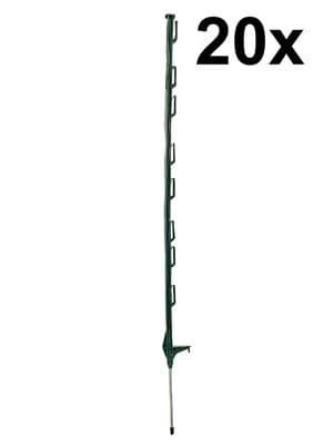 20x 4ft (120cm) Electric Fence Green Poly Posts fence Stakes tape rope