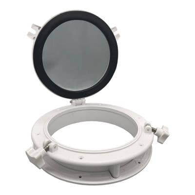 215mm Marine Boat Round White Porthole Window Hatch narrowboat yacht port hole
