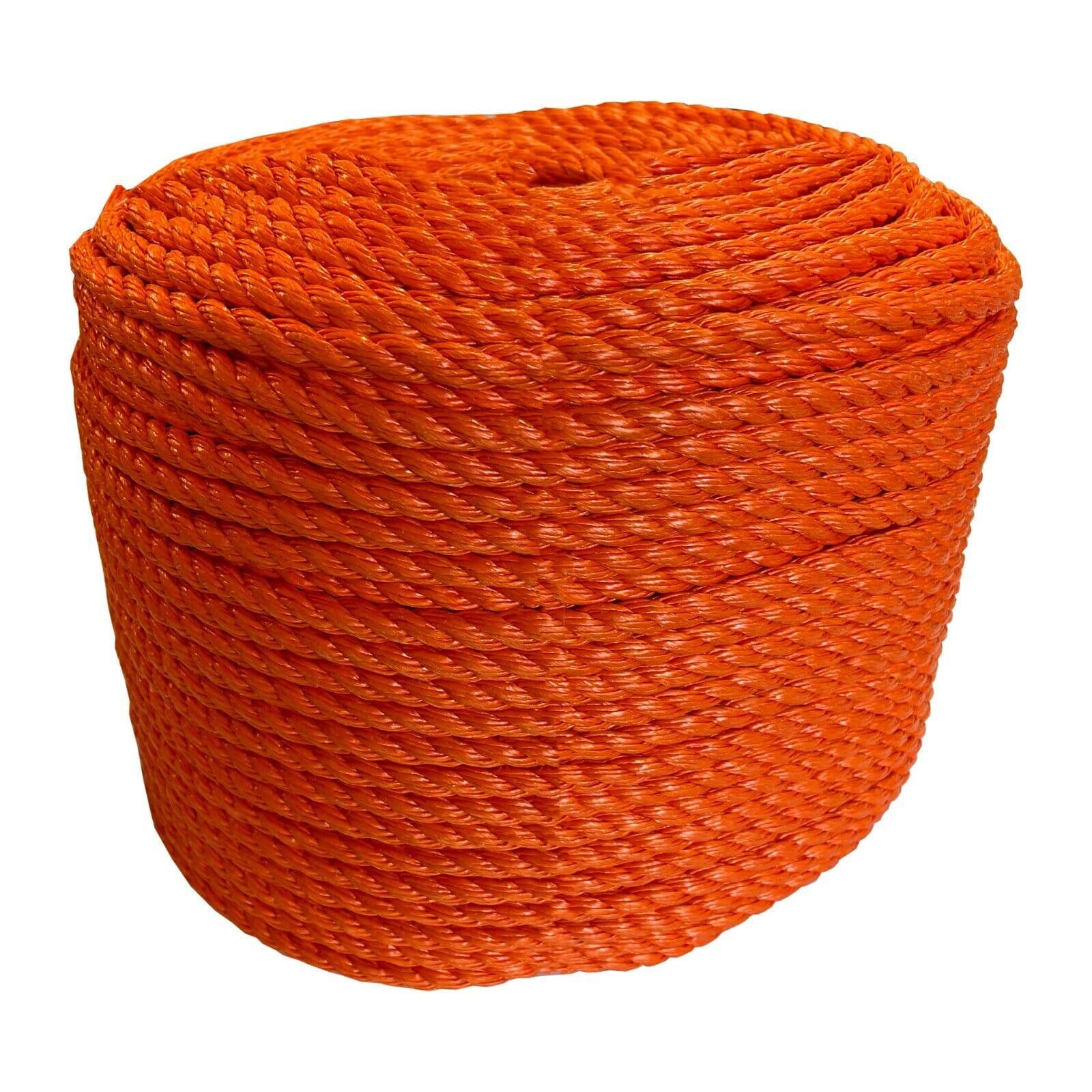 220 metres 10mm ORANGE FLOATING POLYETHYLENE ROPE rescue lifeline ...