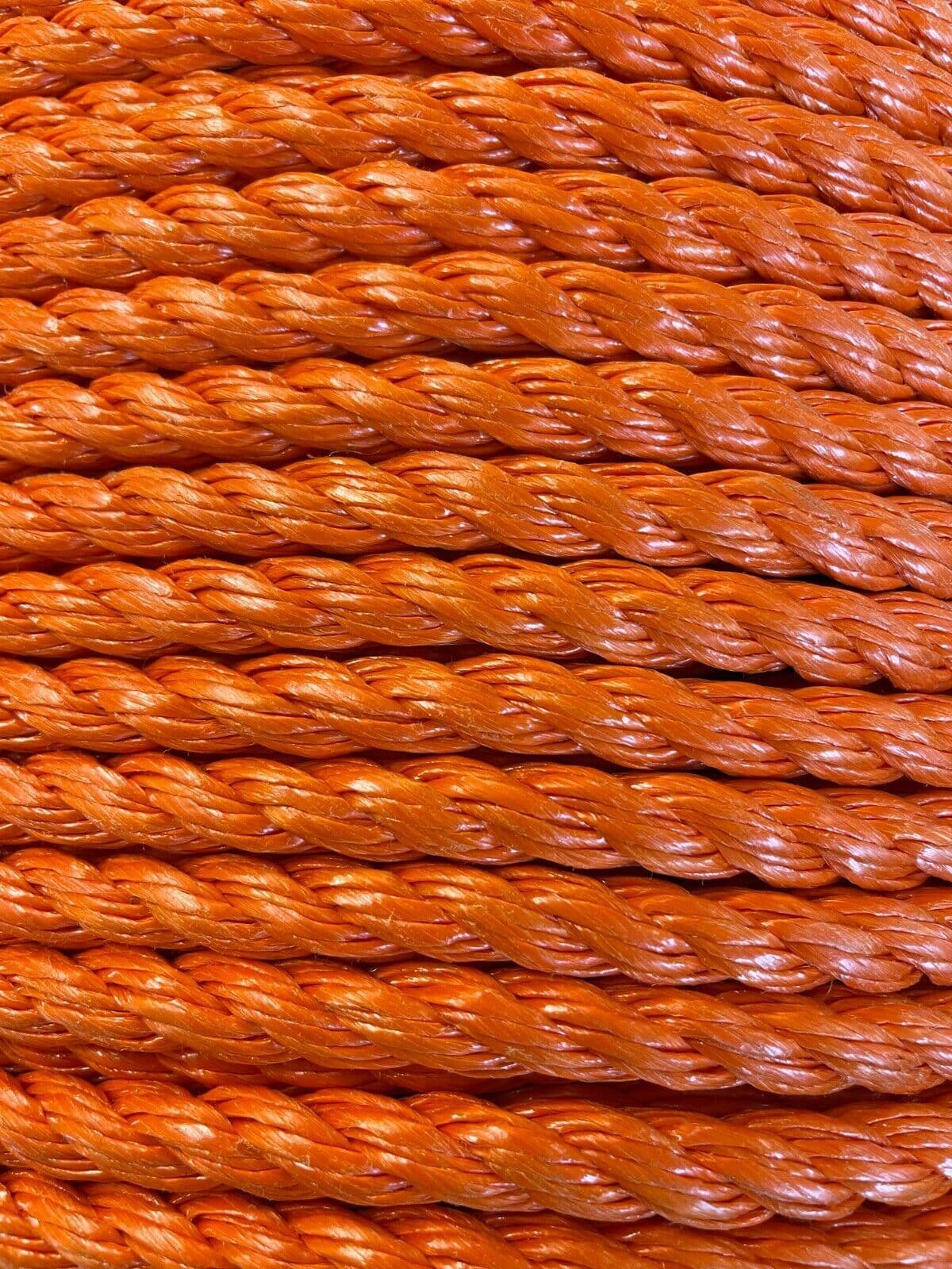220 metres 10mm ORANGE FLOATING POLYETHYLENE ROPE rescue lifeline ...