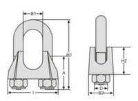 22mm STAINLESS STEEL WIRE ROPE GRIP marine yacht rigging boat