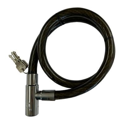 22mm x 1150mm BIKE ROPE CABLE LOCK (9120) gate shed door motorcycle padlock