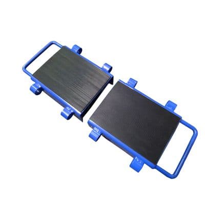 24 Tonne MACHINERY MOVING ADJUSTABLE SKATES - DOLLY MOVER with NYLON WHEELS