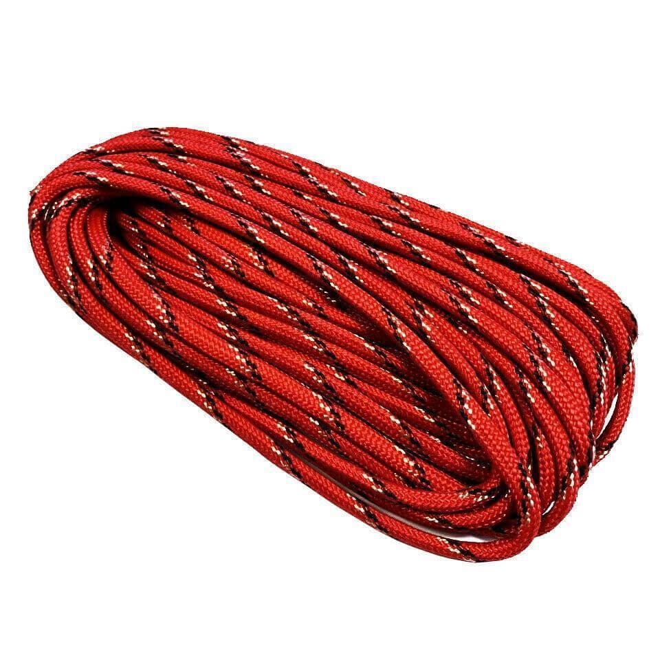 25 feet x 1/8" RED PP TENT GUYLINE ROPE PARACORD guy line caravan awning