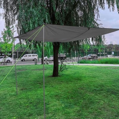 250cm Campervan Awning Canopy with Poles Sun Shade Shelter caravan motorhome VW