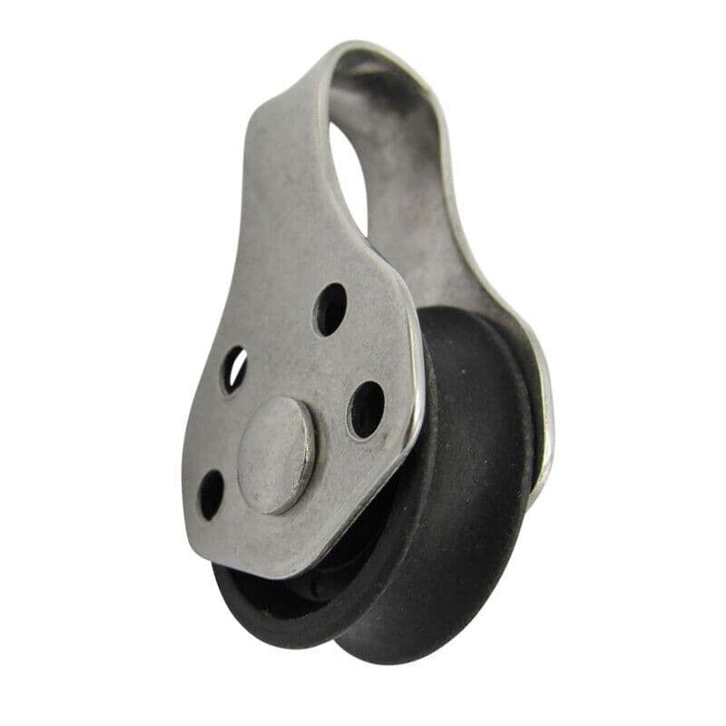 25mm STAINLESS STEEL PULLEY BLOCK WITH NYLON SHEAVE STANDARD yacht boat