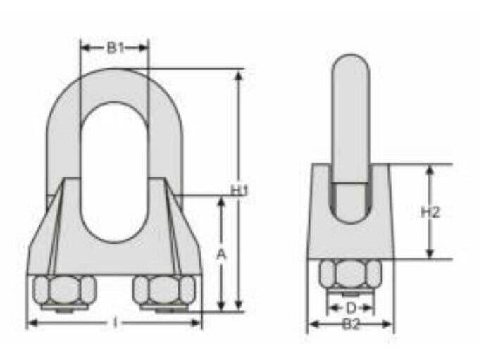 2mm STAINLESS STEEL WIRE ROPE GRIP marine yacht boat rigging