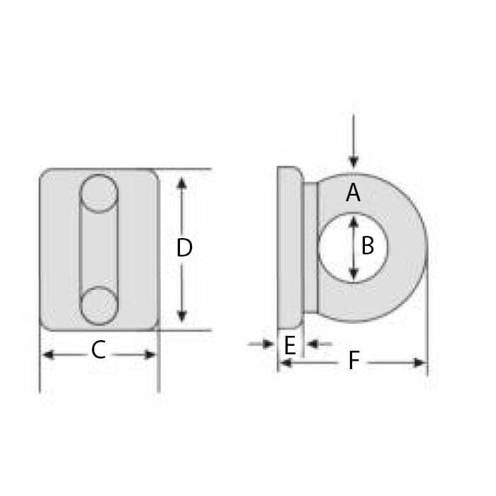 Rectangular Load Plate 3/8