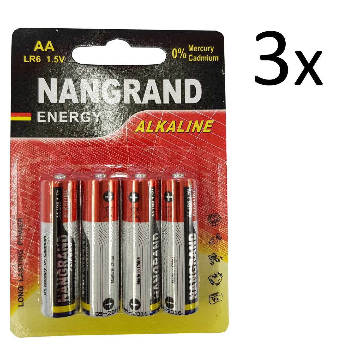 DURNERGY AAA Batteries 100 Pack, Triple AAA Batteries 1200Ah for