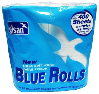 3 packs (12 rolls) ELSAN BLUE TOILET ROLLS caravan motorhome boat