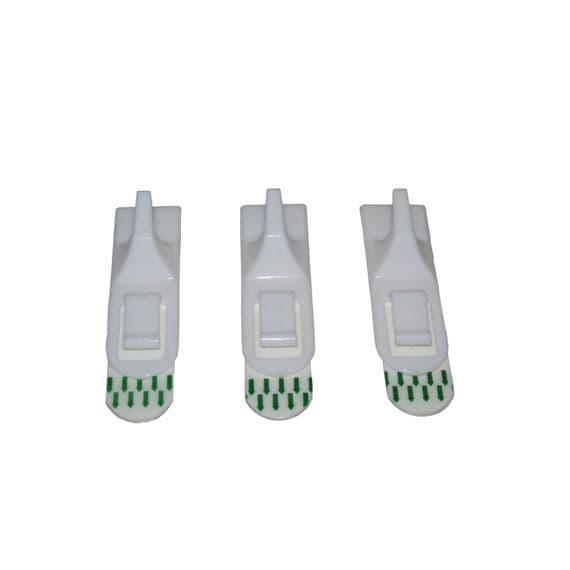 3 pcs SELF ADHESIVE PLASTIC HANGING HOOKS with CLIP kitchen towel bathroom