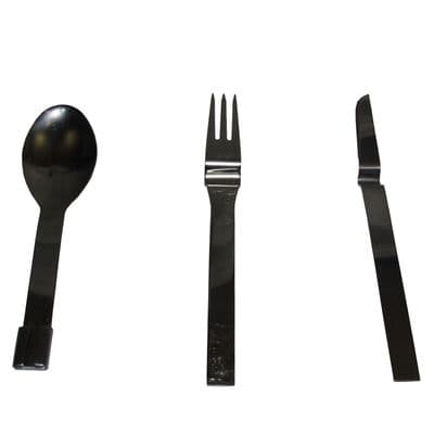 3 pcs STAINLESS STEEL CAMPING CUTLERY SET knife fork spoon hiking travel picnic
