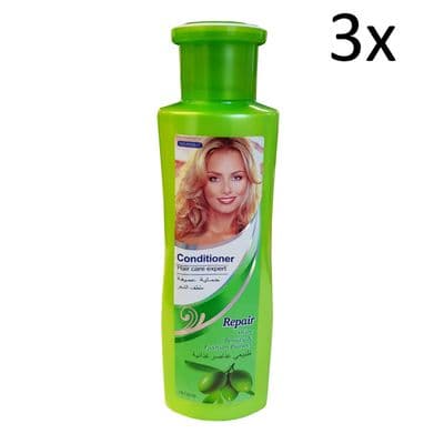 3 x 500ml HAIR CONDITIONER OLIVE ESSENCE shower wash care repair bath salon