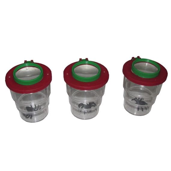 3 x BUG INSECT MAGNIFYING VIEWER LENS