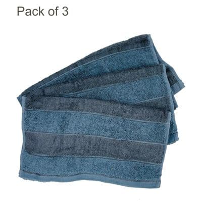 3 x HAND TOWELS GYM SPORTS HOME FACE BATHROOM SHOWER BATH KITCHEN 72cm x 32cm